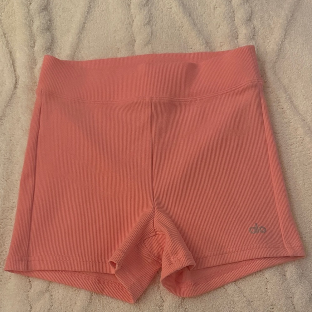 ALO Yoga Women's Vibrant Coral Bike Shorts
